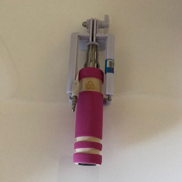 Cell Phone Pink and Black Foldable Camera Holder - Picture 3 of 6